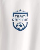 Boys 'Team Captain' Active Graphic Tee - White, image 2 of 3 slides