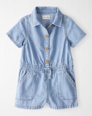 Toddler Organic Cotton Chambray Romper
, 