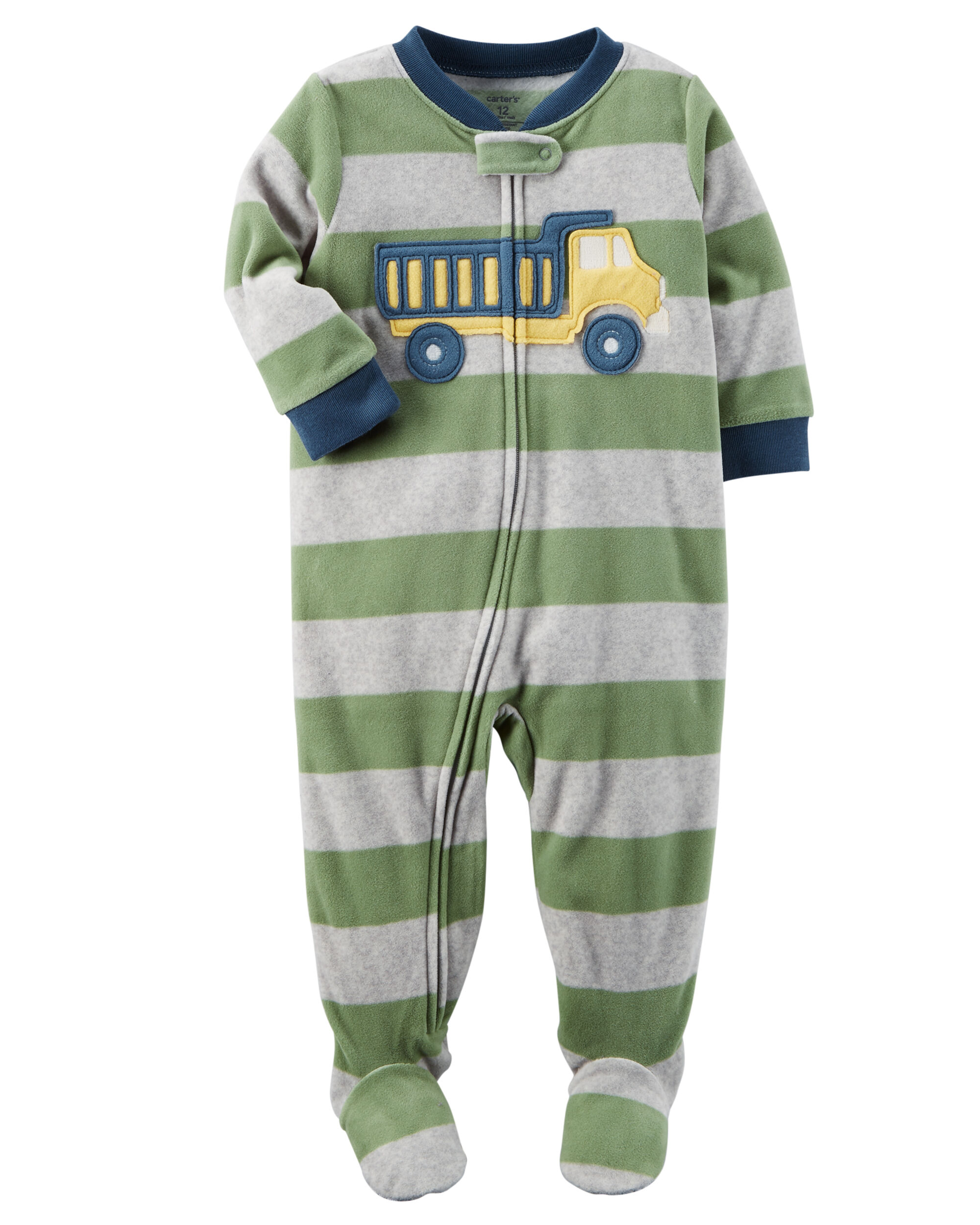 carters one piece fleece pajamas