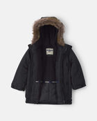 Toddler Boy  Classic Winter Parka- Black, image 2 of 3 slides
