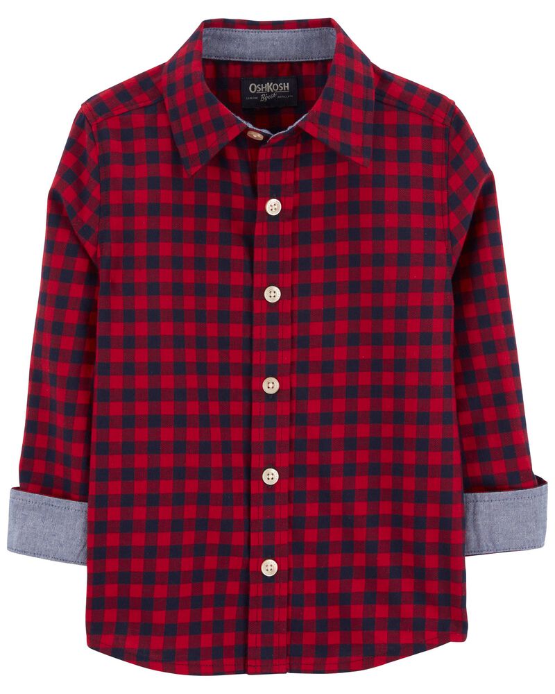 Family Matching: Plaid Button-Front Shirt, image 2 of 4 slides