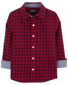 Family Matching: Plaid Button-Front Shirt, image 2 of 4 slides