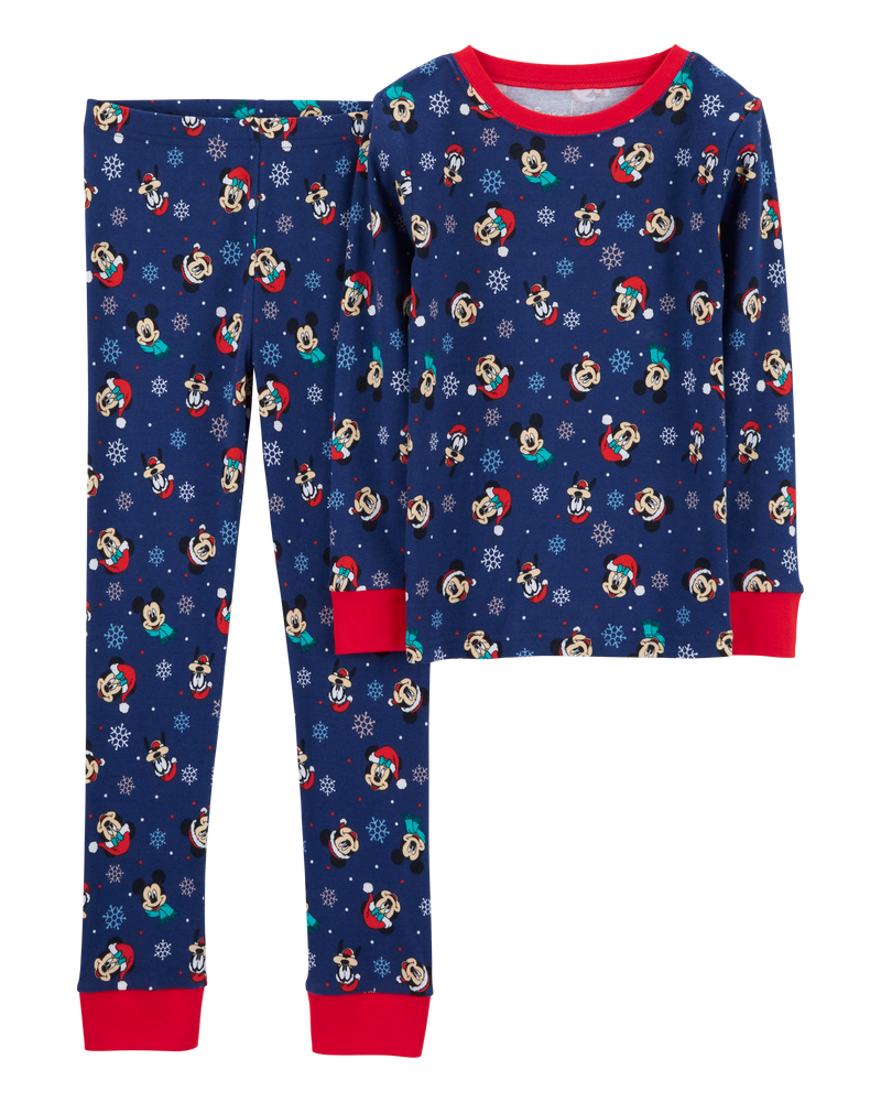 Red White Kid 2 Piece Christmas Mickey 100 Snug Fit Cotton Pyjamas Carter s Oshkosh Canada