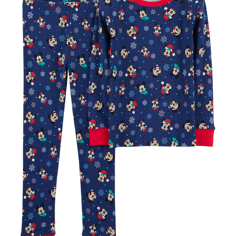 Red White Kid 2 Piece Christmas Mickey 100 Snug Fit Cotton Pyjamas Carter s Oshkosh Canada