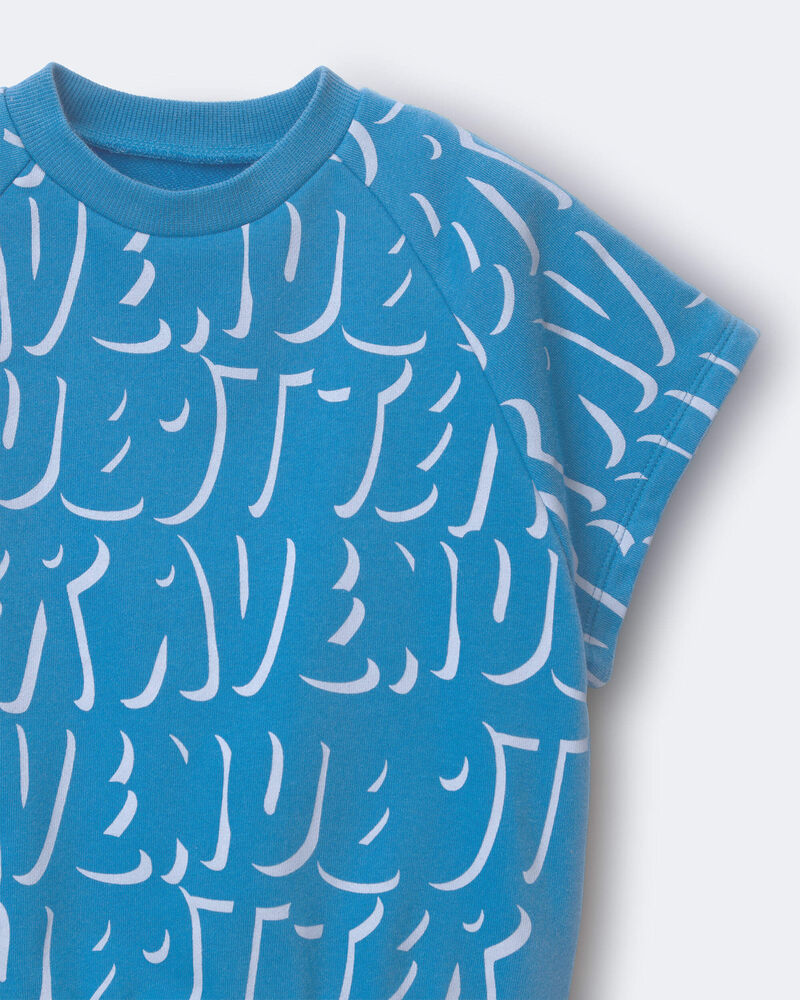 Toddler Raglan Tee in Otter Avenue Print - Turquoise, image 6 of 6 slides