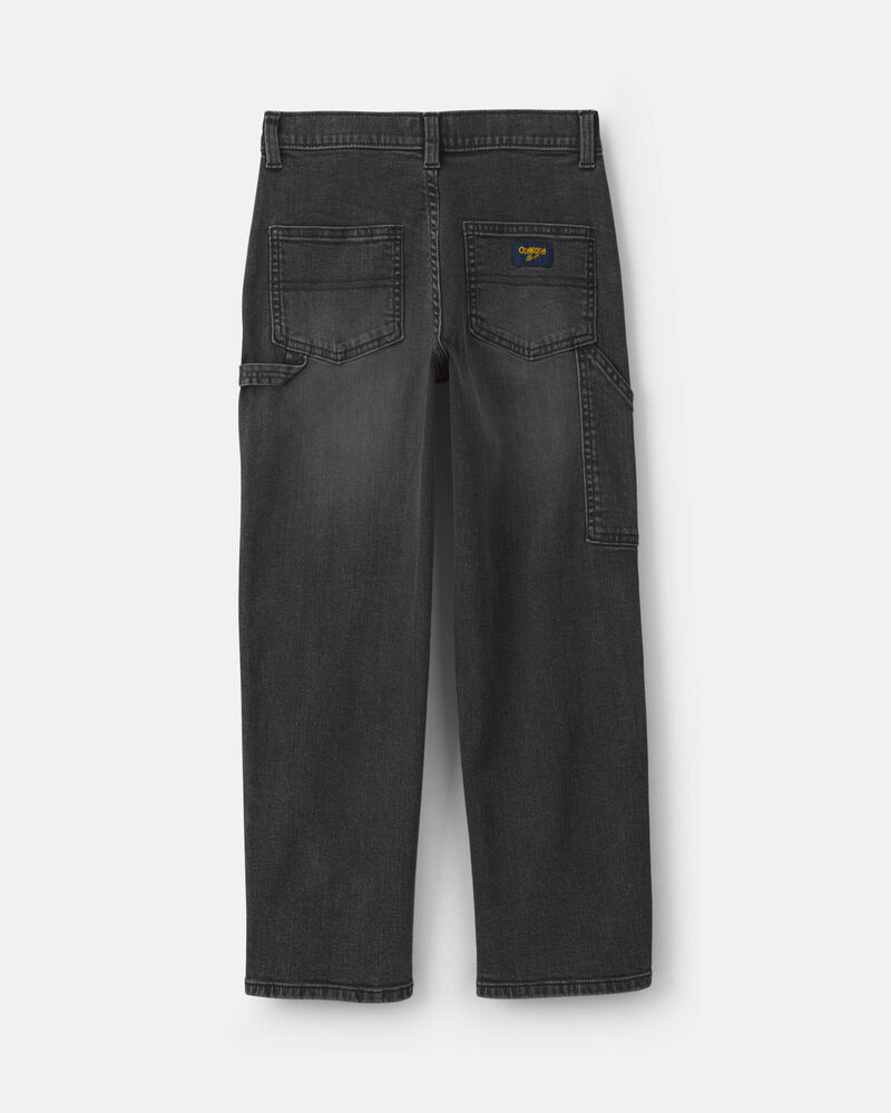 Boys Denim Baggy Jeans - Charcoal Wash, image 2 of 4 slides