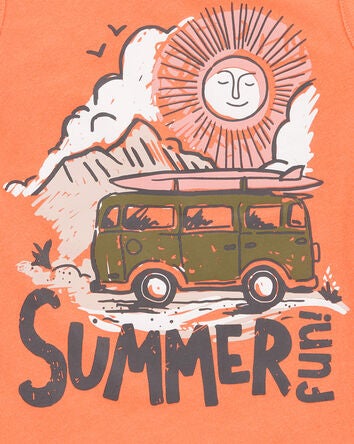 Baby Summer Graphic Tank - Orange, 