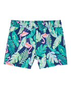 Enfant en bas âge Short maillot de bain imprimé tropical, image 3 sur 5 diapositives