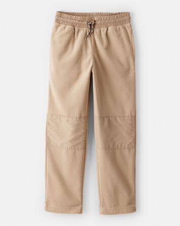 Boys Fleece Drawstring Pants - Tan, 