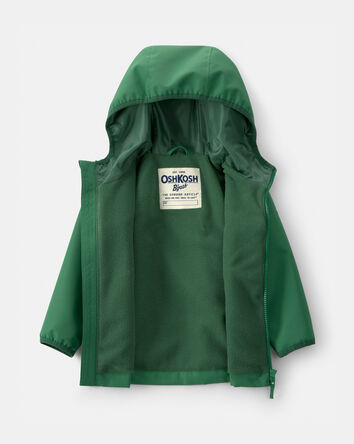 Toddler Boy Midweight Fleece Lined Jacket- Green, 