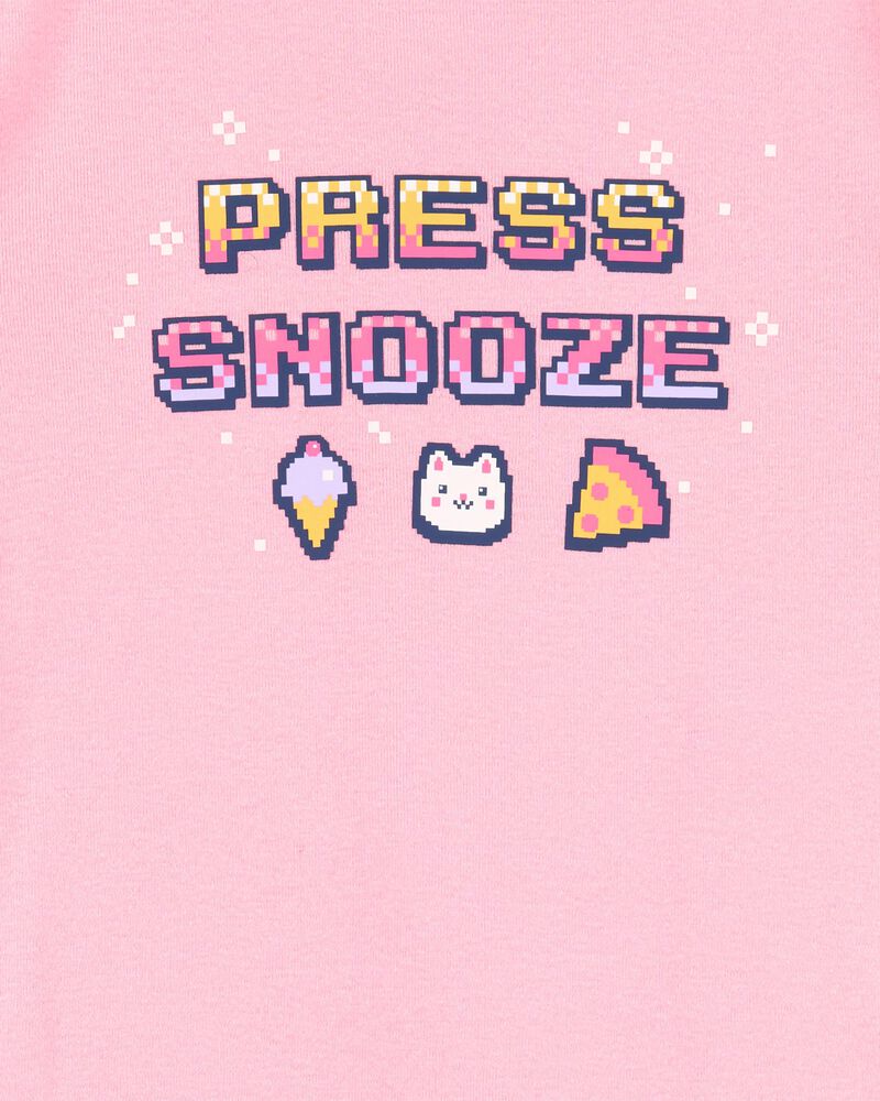 Girls 4-Piece Gamer Cotton Pyjamas, image 2 of 4 slides