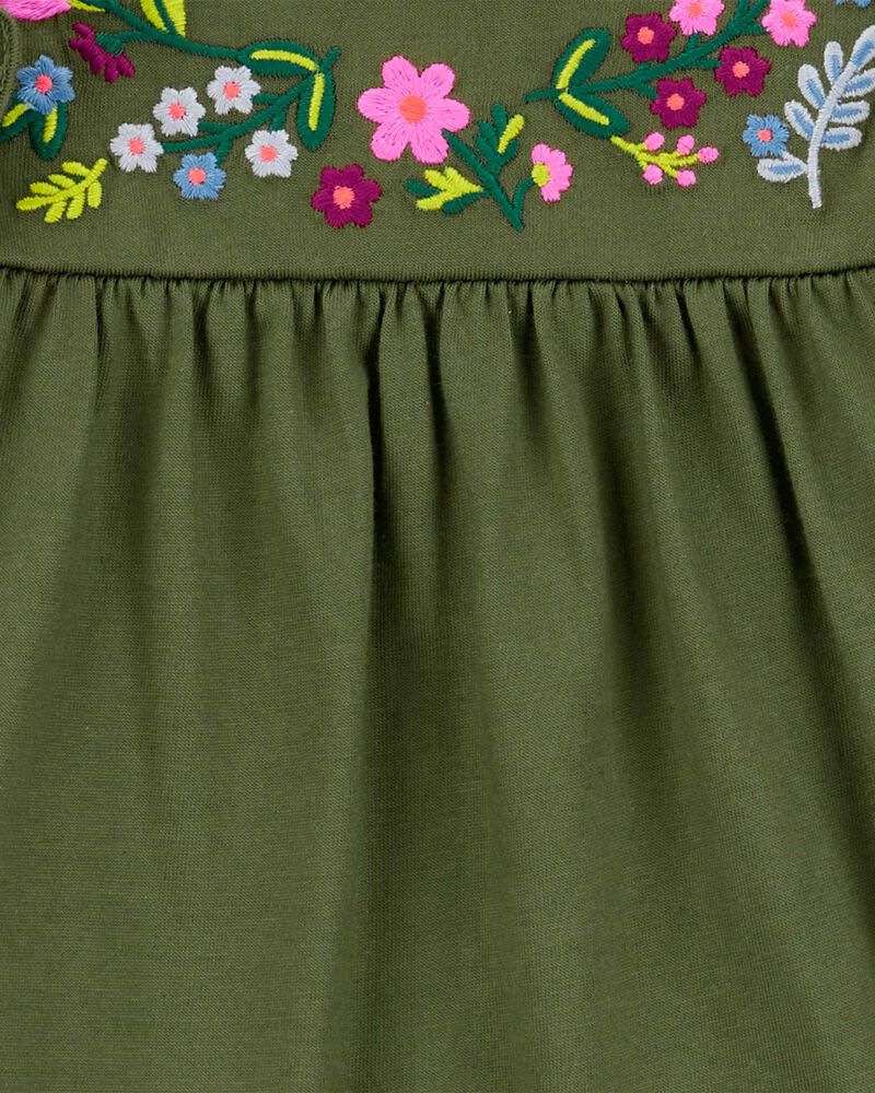 Baby Girl 2-Piece Embroidered Bodysuit Pant Set, image 3 of 4 slides