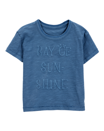 Toddler Sun Knit Short-Sleeve Tee - Blue, 