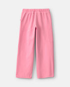 Girls Ribbed Pull-On Pants - Pink, image 2 of 4 slides