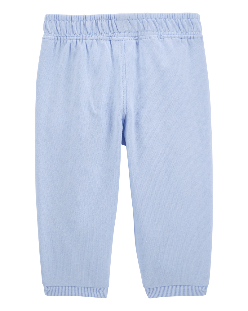 Baby 4-Piece French Terry Mix-and-Match Outfit Set - Blue, image 5 of 11 slides