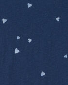 Girls Heart Short-Sleeve Dress - Blue, image 3 of 4 slides