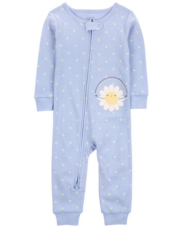 1-Piece Daisy 100% Snug Fit Cotton Footless Pyjamas, 