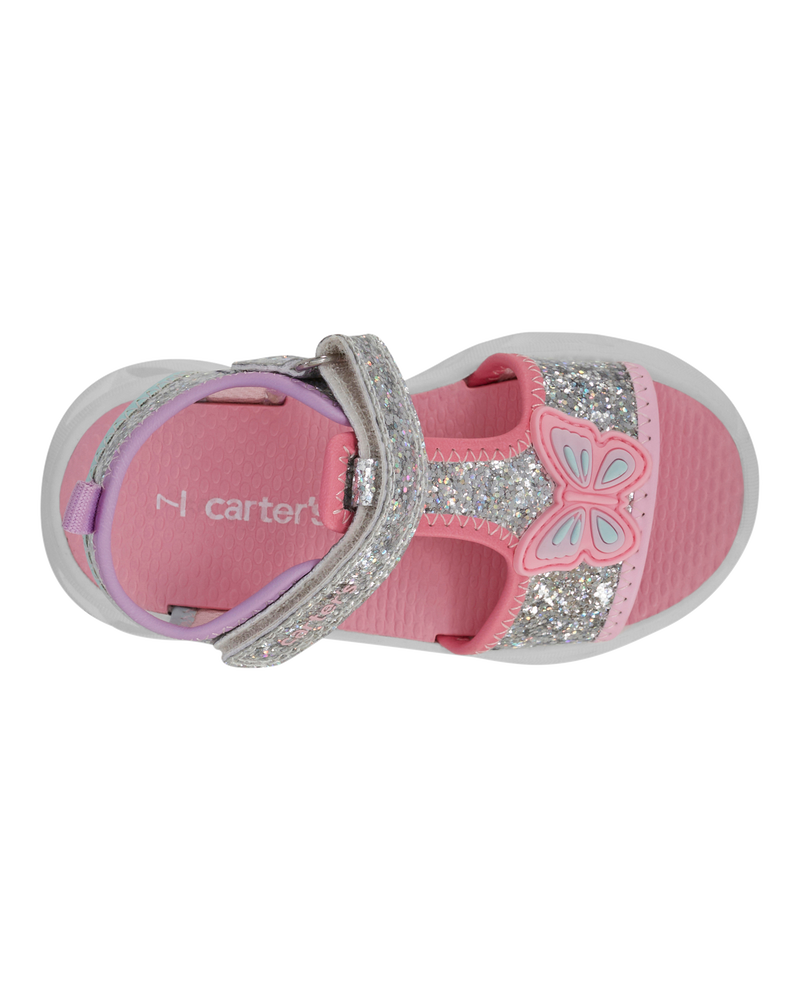 Toddler Glitter Light Up Sandals, image 4 of 7 slides