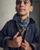 Boys Denim Utility Jacket - Black, image 3 of 7 slides