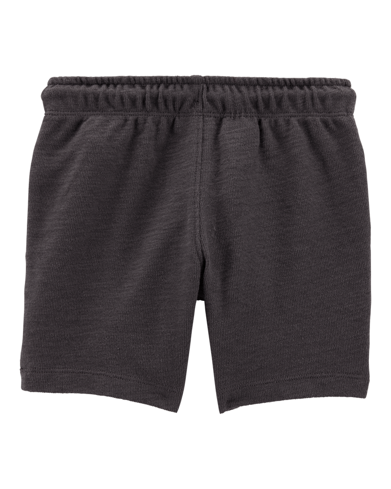 Toddler Pull-On Cotton-Blend Shorts - Black, image 4 of 6 slides