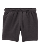 Toddler Pull-On Cotton-Blend Shorts - Black, image 4 of 6 slides