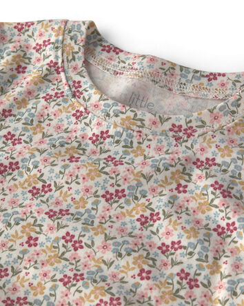 Filles - Pyjama 2 pi&egrave;ces en coton biologique &agrave; motif floral, 