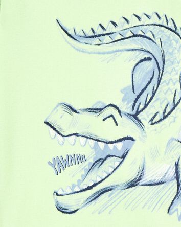 Enfant en bas âge Pyjamas 4 pièces en coton à motif d’alligator, 