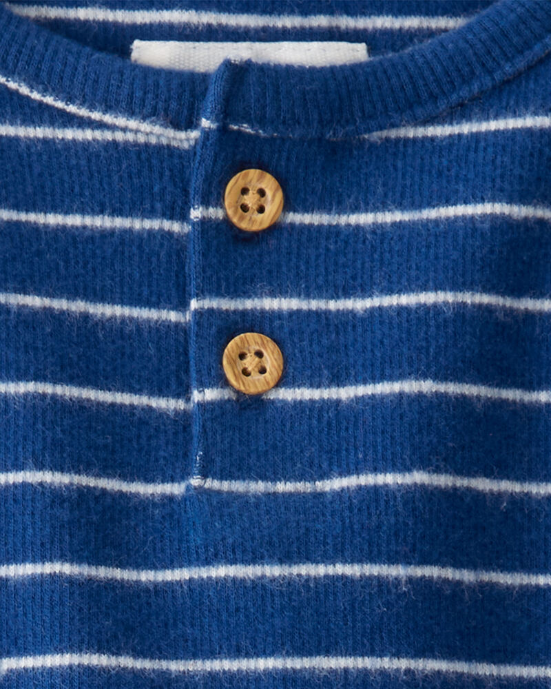 Baby Boy 2-Piece Organic Cotton Striped Set, image 3 of 4 slides