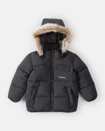 Toddler Boy Urban Heavy Weight Jacket - Black, 