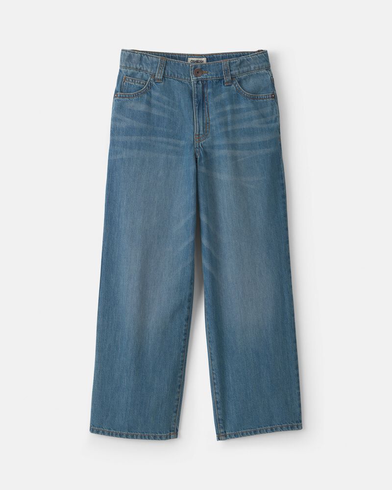 Boys Denim Baggy Jeans - Medium Wash, image 1 of 8 slides