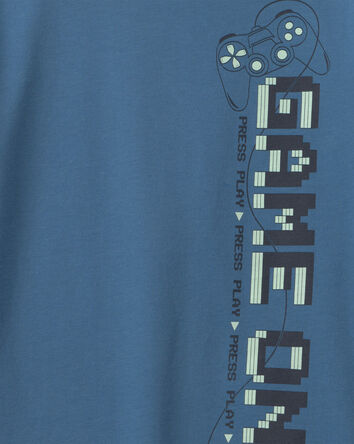 Boys 'Game On' Long-Sleeve Graphic Tee - Blue, 