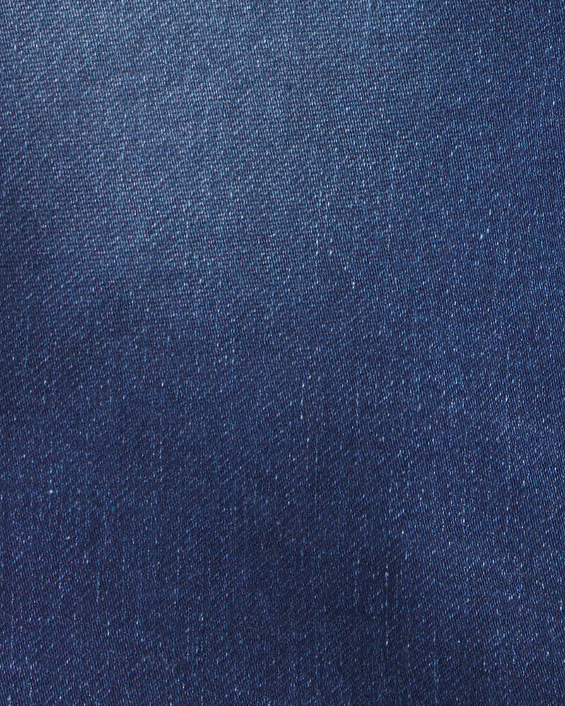 Gar&ccedil;ons - Short &agrave; cordon de serrage en denim - D&eacute;lav&eacute; fonc&eacute;, image 3 sur 3 diapositives