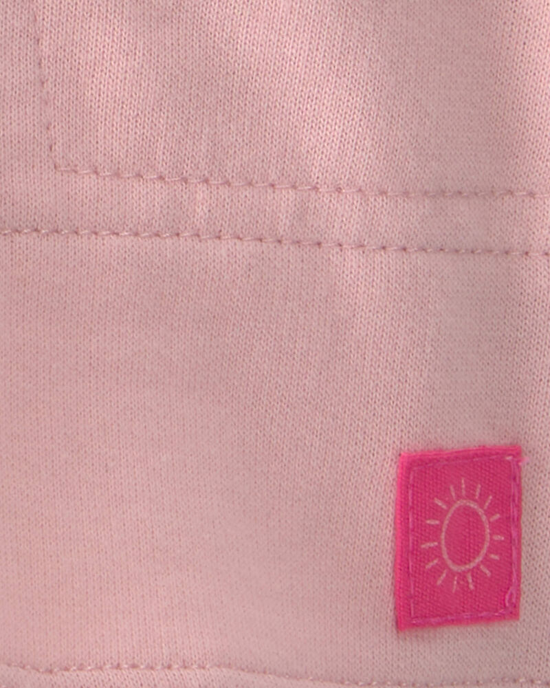 B&eacute;b&eacute; fille - Jupe-short en jersey bouclette - Rose, image 3 sur 3 diapositives