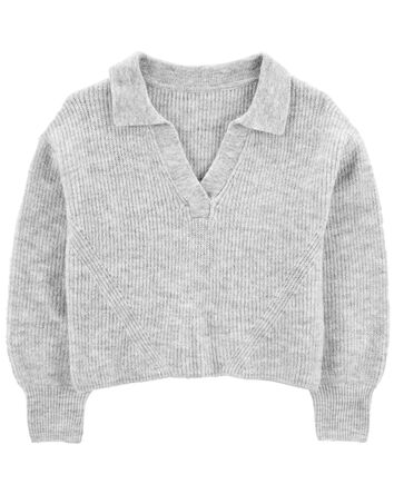 Collared Pullover Sweater, 