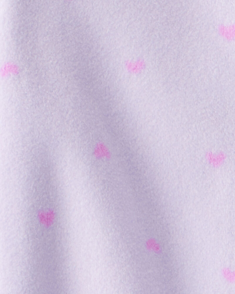 Toddler Girl Koala Fleece Loose Fit 1-Piece Pyjamas - Purple, image 2 of 4 slides