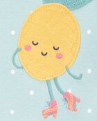 Baby 1-Piece Pineapple 100% Snug Fit Cotton Footie Pyjamas, image 2 of 3 slides