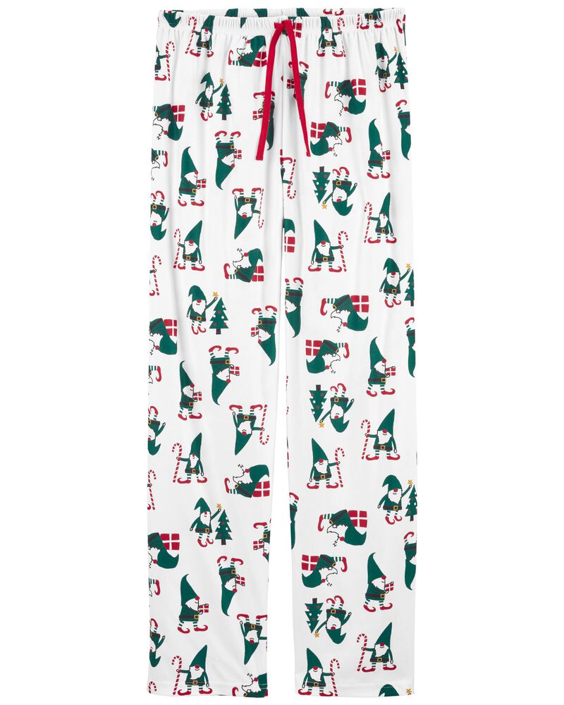 White Adult Elf Fleece Pyjama Pants