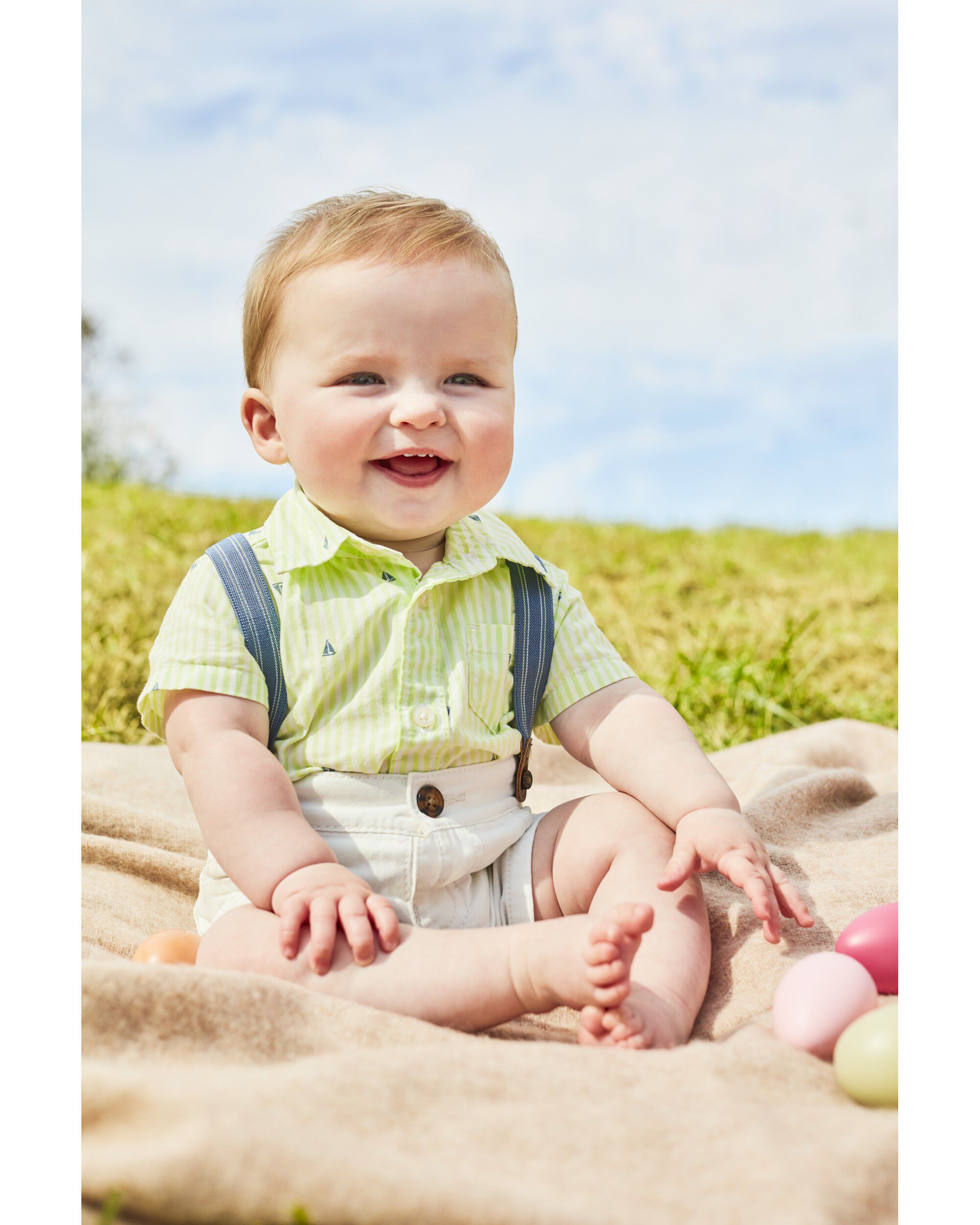 Baby 3 Piece Sailboat Dress Me Up Set