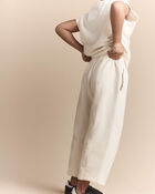Toddler Girl Linda Wide Leg Pant - Cream, image 3 of 7 slides