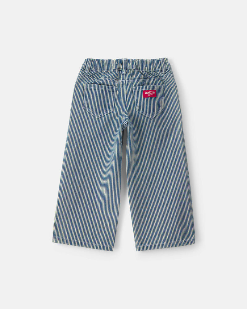 Hickory Stripe Denim Relaxed Jeans &ndash; Light Wash, image 2 of 4 slides