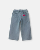 Hickory Stripe Denim Relaxed Jeans &ndash; Light Wash, image 2 of 4 slides