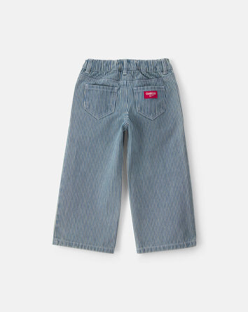 Hickory Stripe Denim Relaxed Jeans &ndash; Light Wash, 