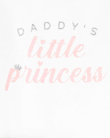 2-Piece Daddy's Princess Bodysuit & Tutu Pant Set, 