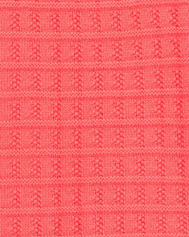 Kid Orange Knit Tank Top , image 3 of 4 slides