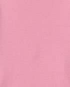 Girls Long-Sleeve Rib Top - Pink, image 2 of 3 slides