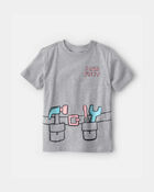 Toddler Boy 'I Can Fix It' Construction Graphic Tee - Grey, image 1 of 3 slides