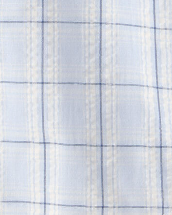 Toddler Boy Plaid Button-Down Shirt - Blue, 
