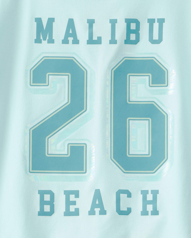 Filles - Haut de sport &laquo;Malibu Beach&raquo; - Bleu, image 3 sur 3 diapositives