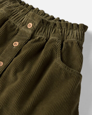 Girls Organic Cotton Corduroy Skirt, 