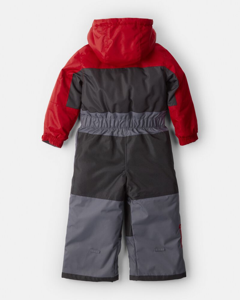 Toddler Boy 1-Piece Taslan Snowsuit - Red, image 2 of 5 slides